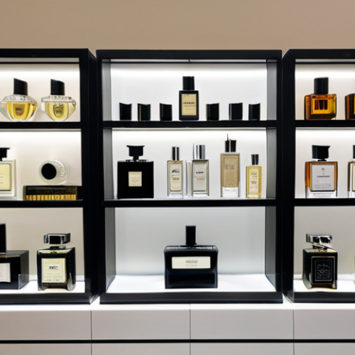Sophisticated Fragrance Display**

"A well-lit display showcasing various perfume bottles from niche and luxury brands like Diptyque, Jo Malone London, Creed, and Amouage. The bottles are elegantly arranged on a clean, modern surface, highlighting their unique designs. The scene is set in a high-end boutique, with soft lighting emphasizing the bottles' details. safe for work, appropriate content, fully clothed (no people present), professional, well-composed, high resolution."

**