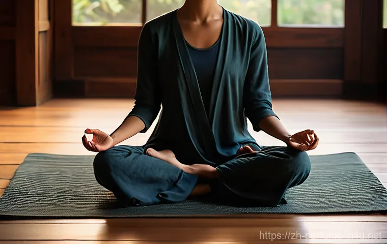 향수와 스트레스 해소 - **Prompt: "A focused person, gender-neutral and in their late twenties, is seated at a bright, minim...