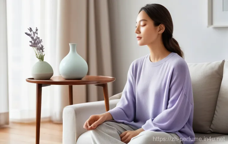 향수 트렌드 2025 - Prompt 1: Scent Therapy - Tranquil Moment**