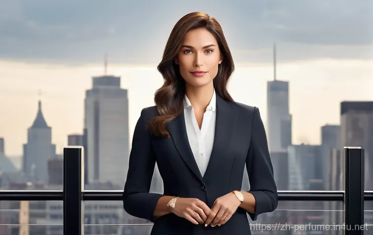 향수의 패션 코디 효과 - **Elegant Floral Scent: Afternoon Tea Sophistication**
    "A charming, mid-shot portrait of a woman...