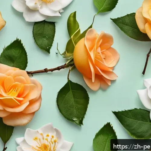 향수 제조사 인터뷰 - A serene natural landscape illustrating the essence of natural perfume ingredients: a close-up of bl...